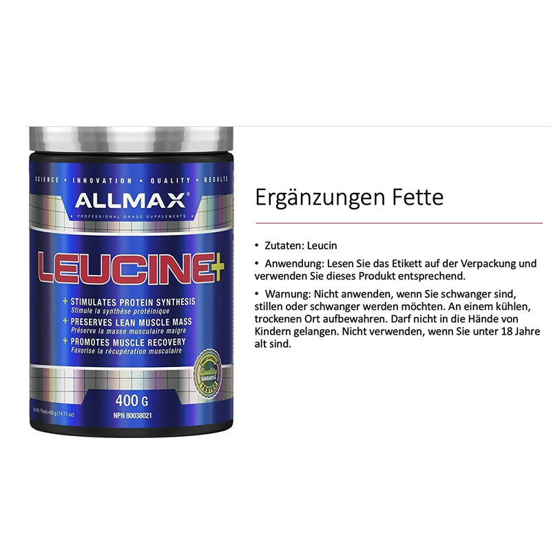ALLMAX Leucina 400 gr / 80 ser