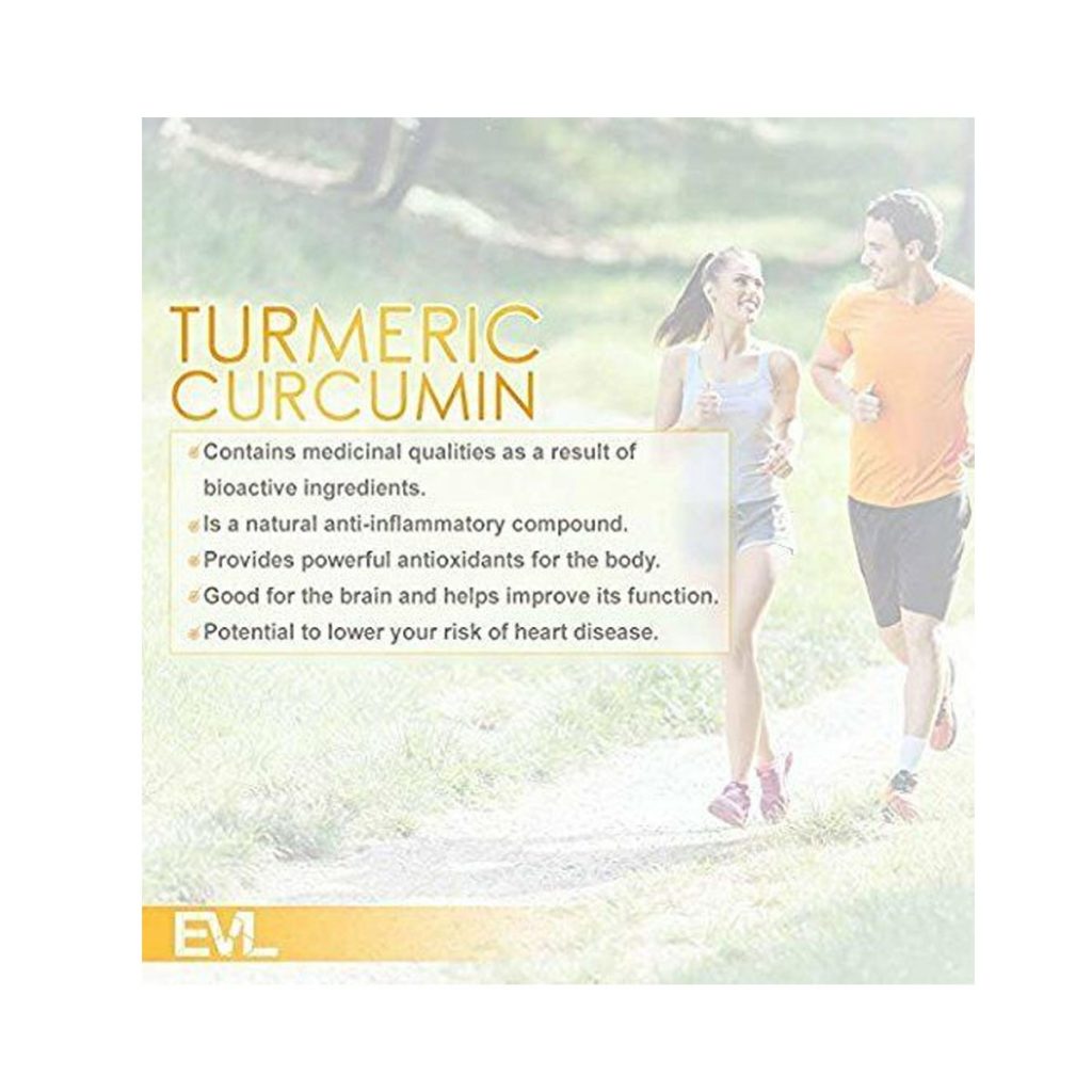 Evlution Nutrition Cúrcuma Curcumina con Bioperina 1500 mg / 90 caps