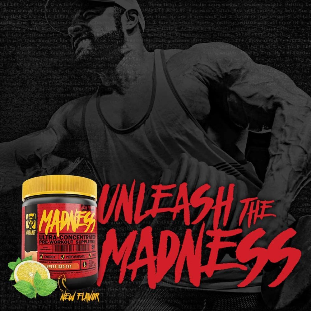 Mutant Maddness Pre-Workout Supplement- Iced Tea