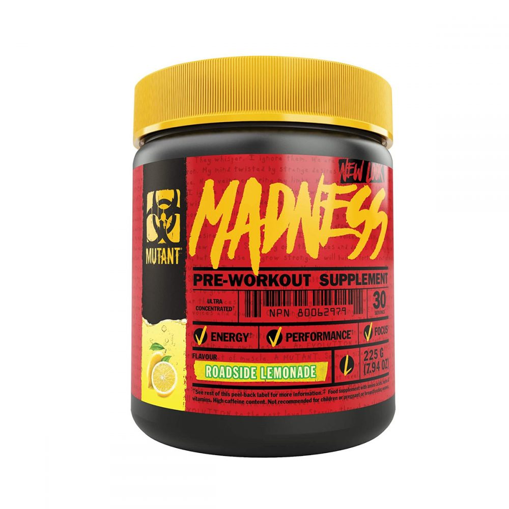 Mutant MADNESS Pre Workout 30 serv 225 g - Roadside Lemonade