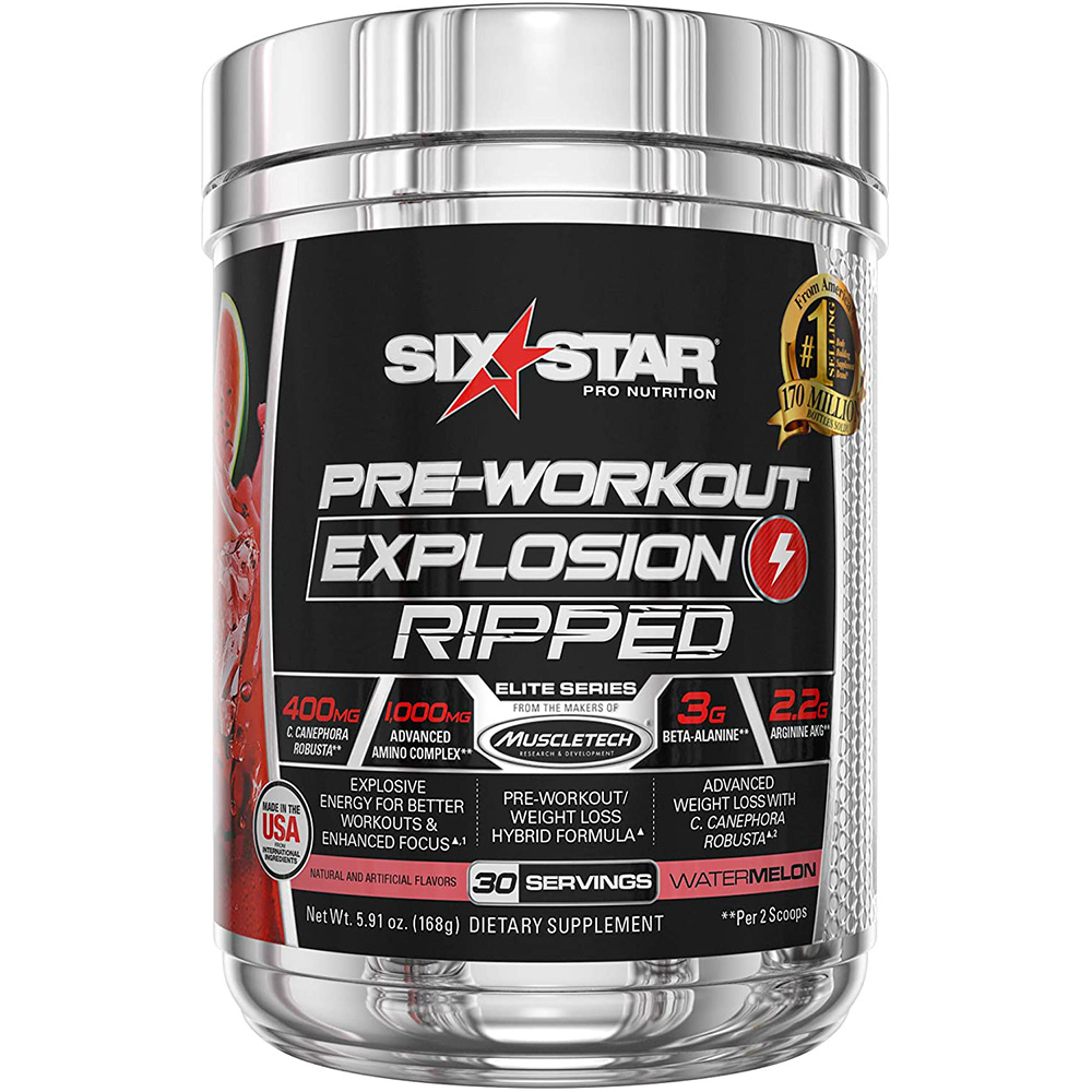 Six Star Pre Workout Explosion Ripped Watermelon