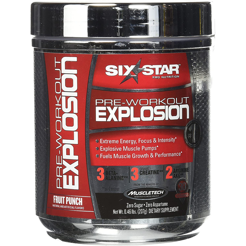 Six Star Explosion Pre Workout Fruit Punch