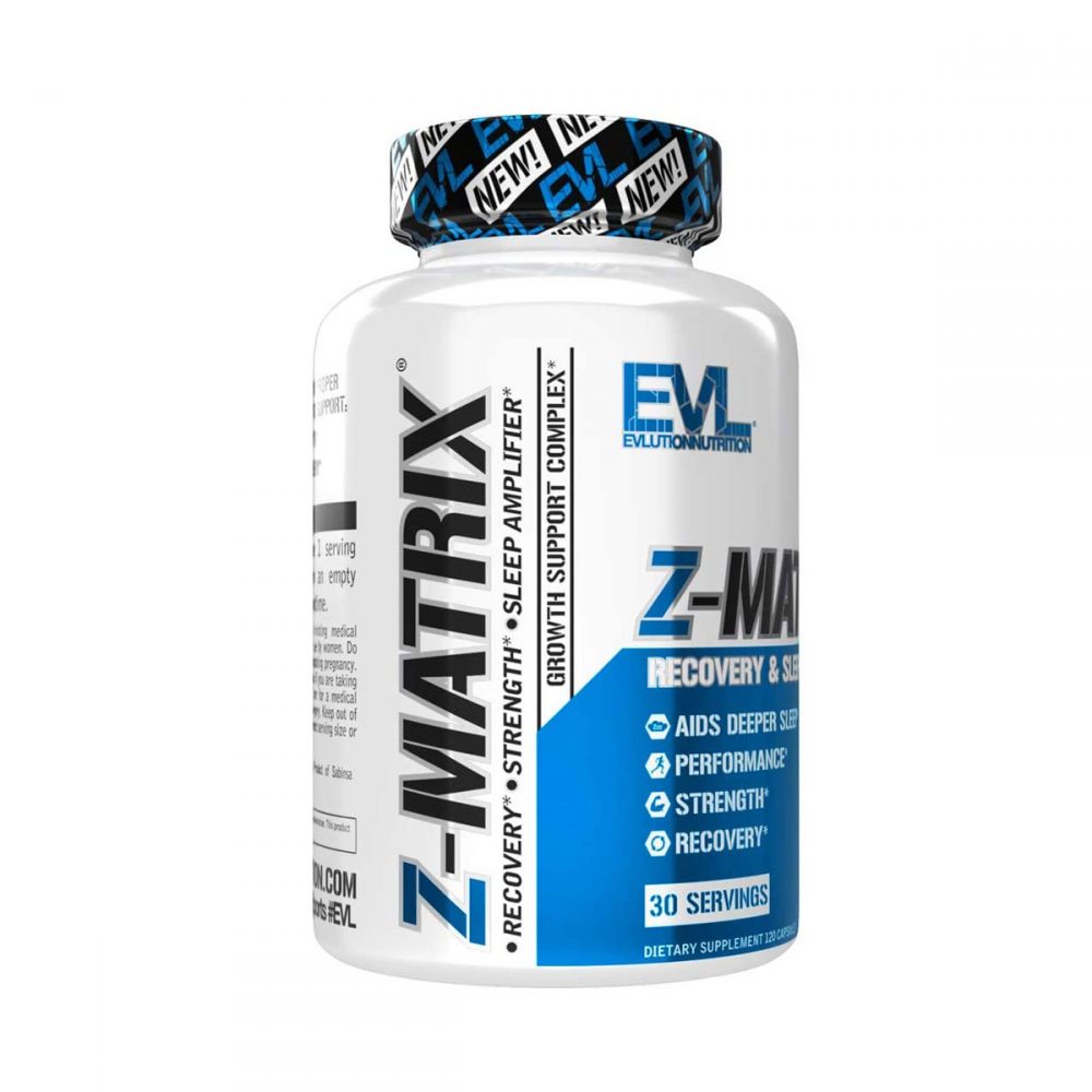 Evlution Nutrition Z Matrix Nighttime Recovery and Sleep Support. 30 ser / 120 caps - 120 Count (Pack of 1)