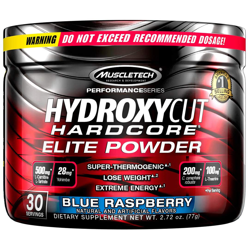 Hydroxycut Hardcore Elite Powder Blue Raspberry
